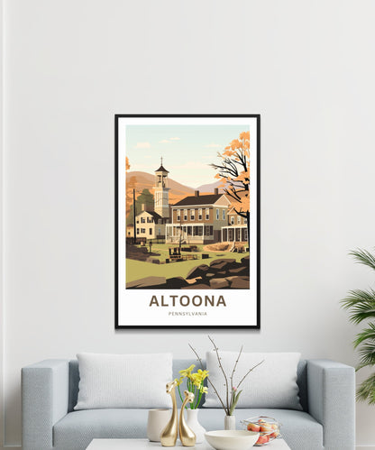 Altoona Travel Poster - Architectural Gems