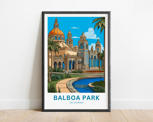 Balboa Park Travel Poster