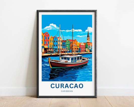 Curacao Travel Poster