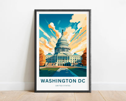 Washington DC Travel Poster