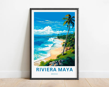 Riviera Maya Travel Poster