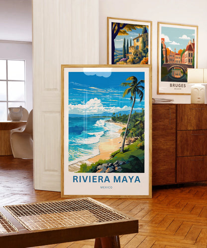 Riviera Maya Travel Poster