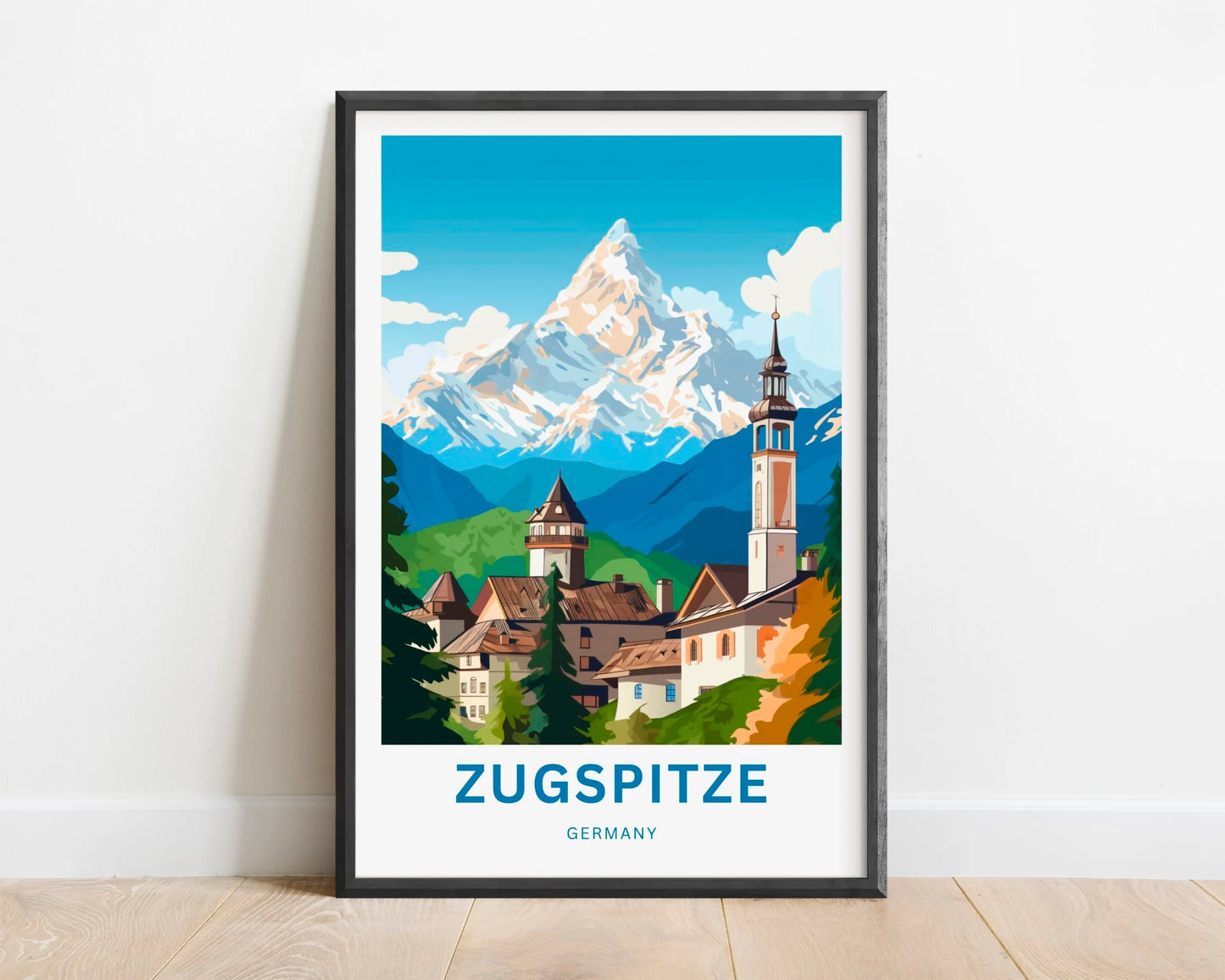 Zugspitze Travel Poster