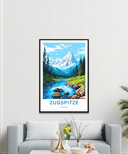 Zugspitze Travel Poster