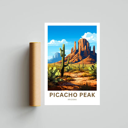 Picacho Peak Travel Poster