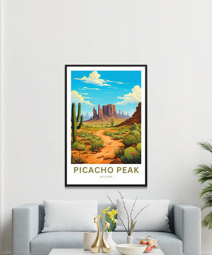 Picacho Peak Travel Poster