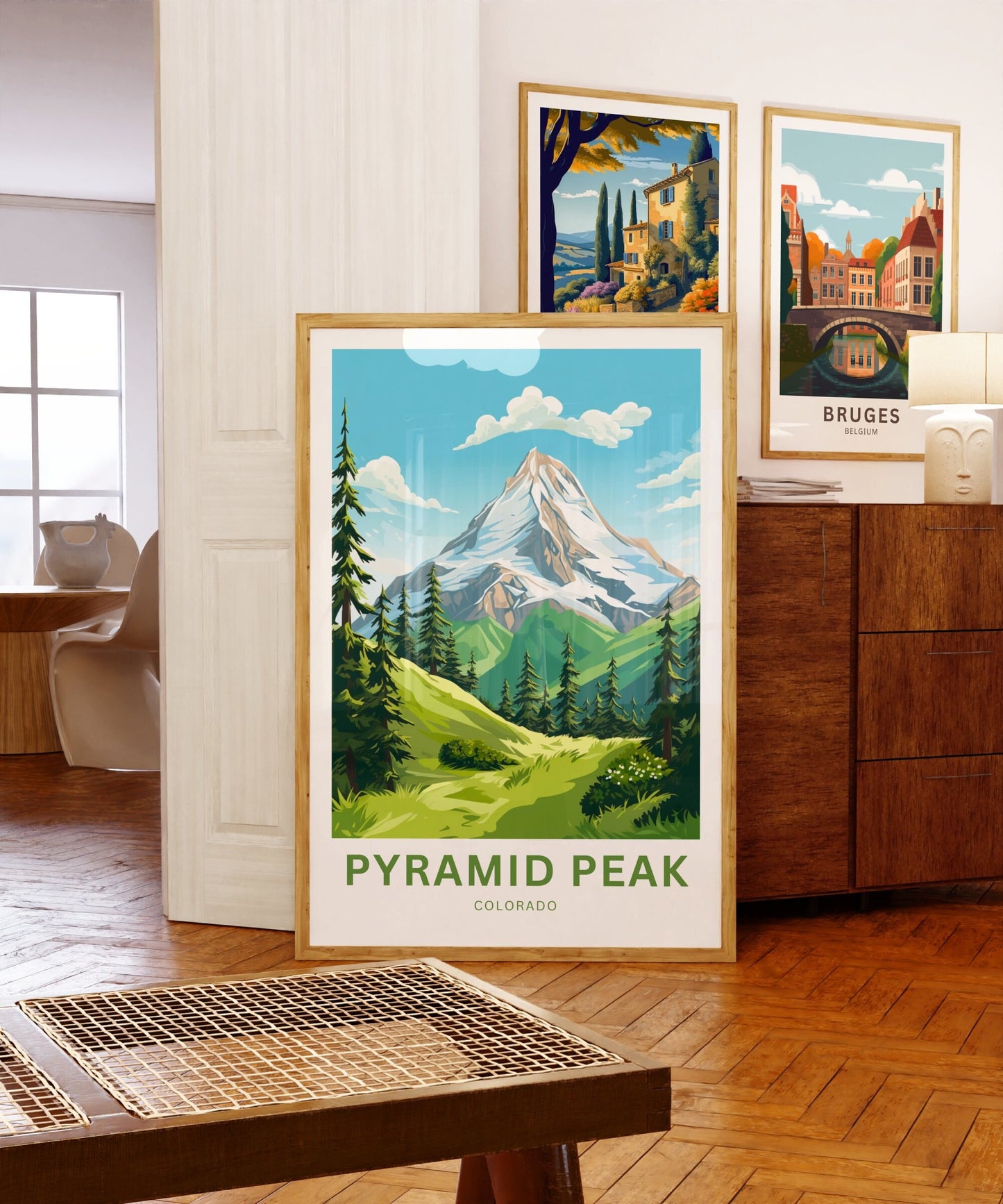 Pyramid Peak Travel Poster