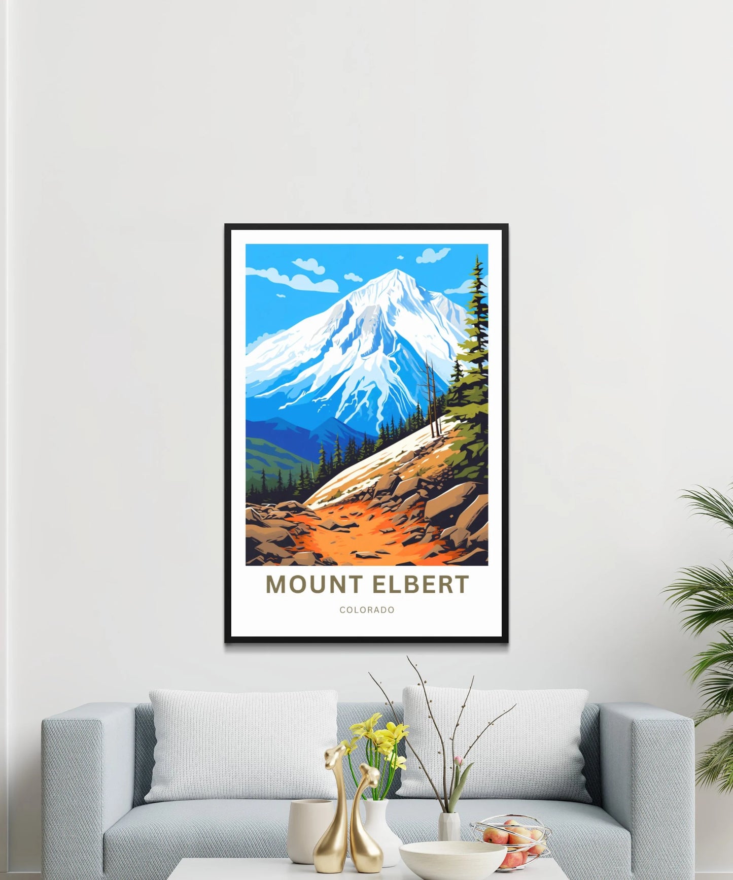 Mount Elbert Travel Poster