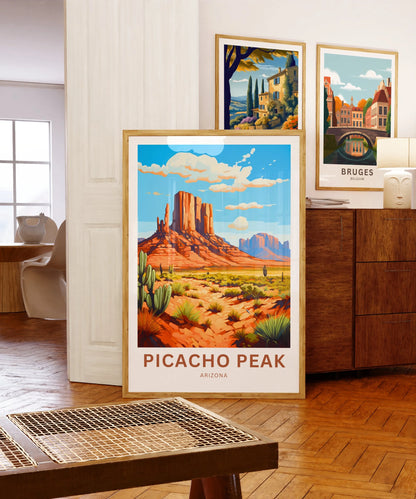 Picacho Peak Travel Poster