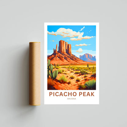 Picacho Peak Travel Poster