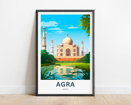 Agra Travel Poster