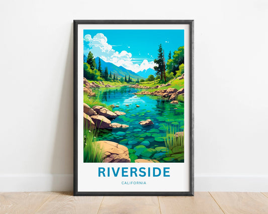 Riverside Travel Poster