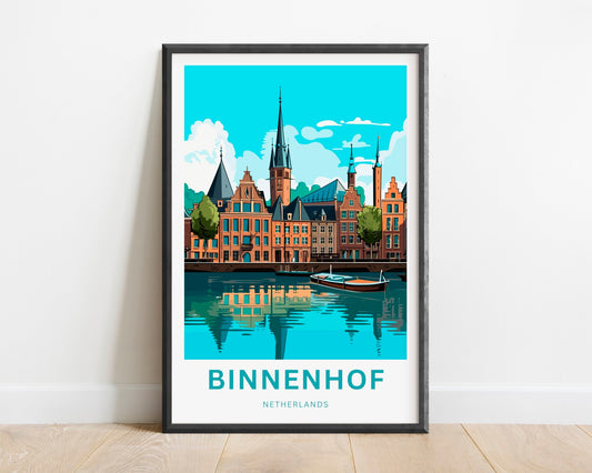 Binnenhof Travel Poster