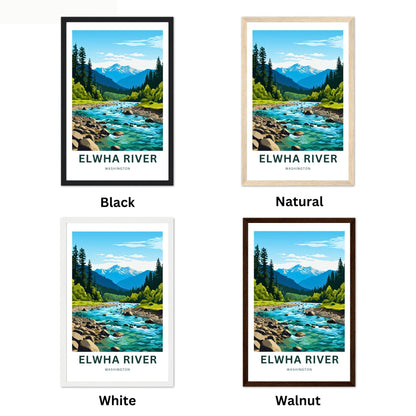 Elwha River Travel Poster