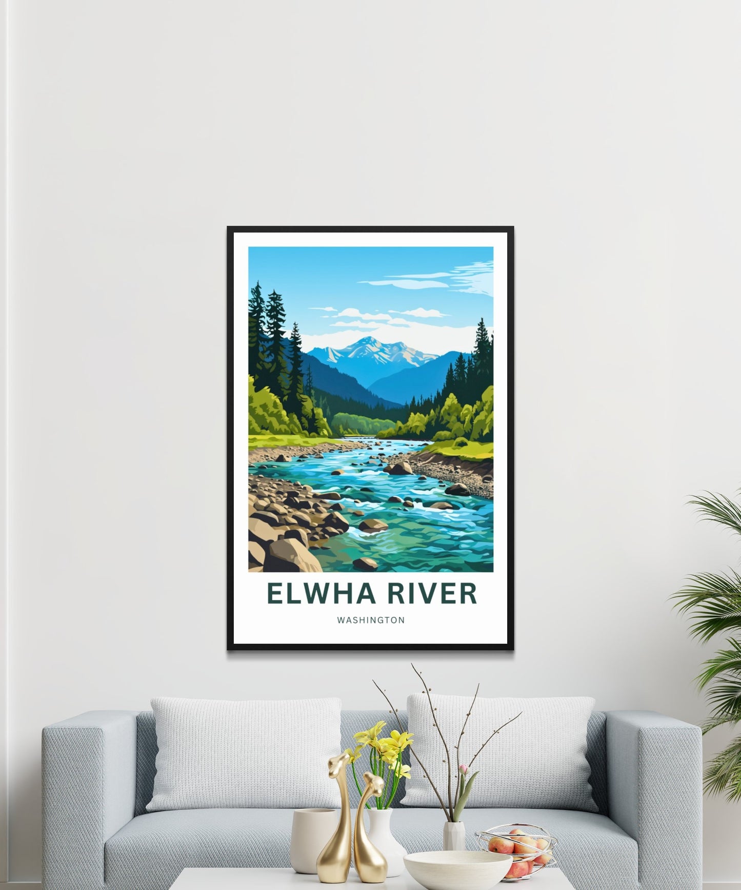 Elwha River Travel Poster