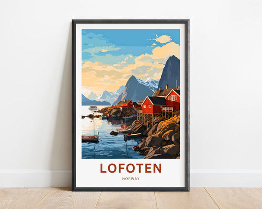Lofoten Islands Travel Poster