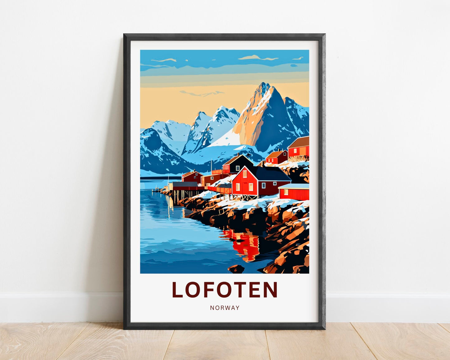 Lofoten Islands Travel Poster