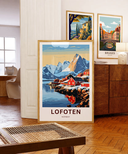 Lofoten Islands Travel Poster