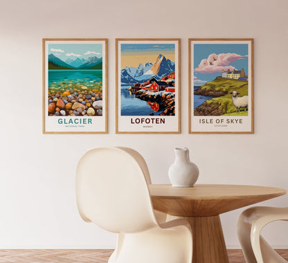 Lofoten Islands Travel Poster