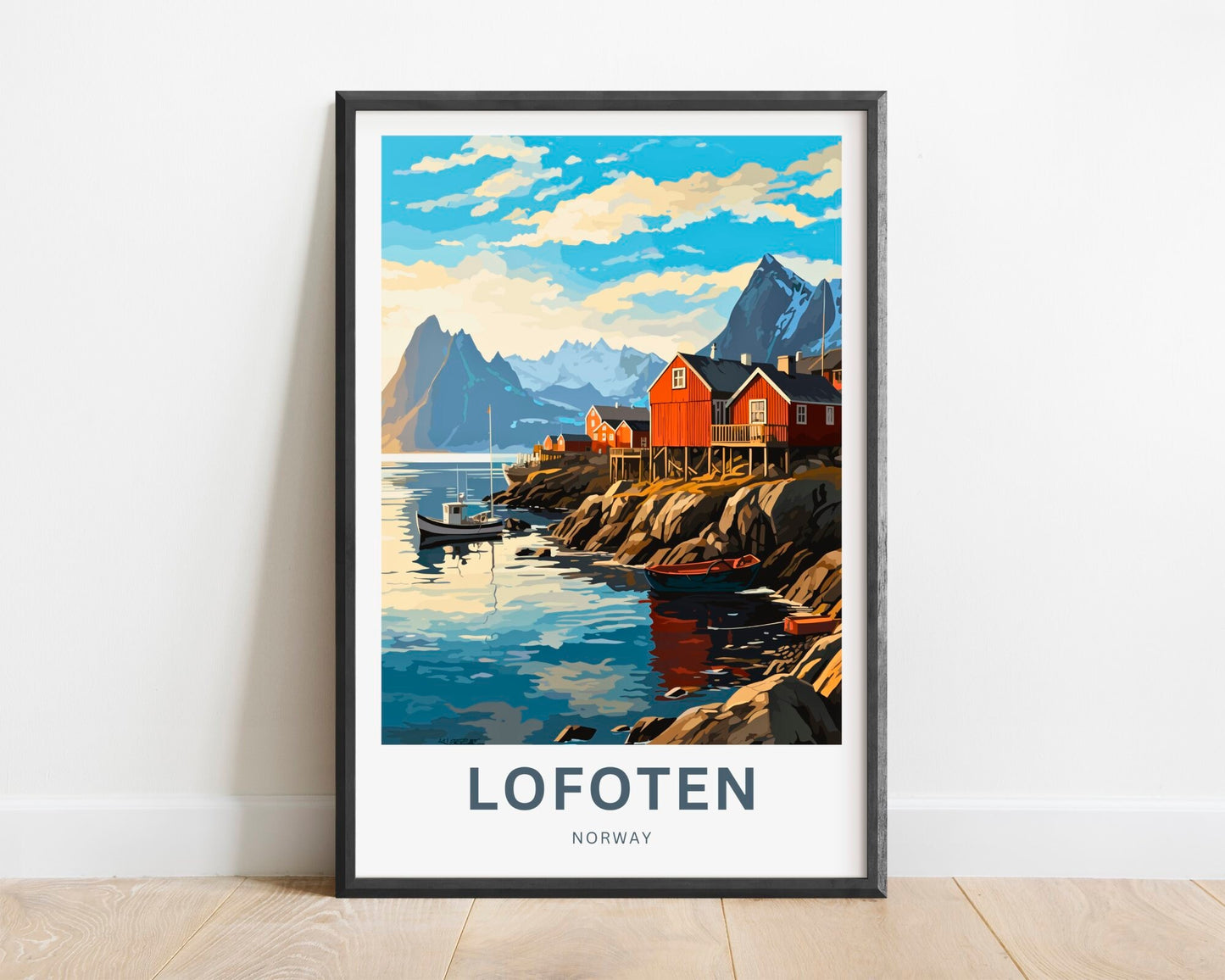 Lofoten Islands Travel Poster