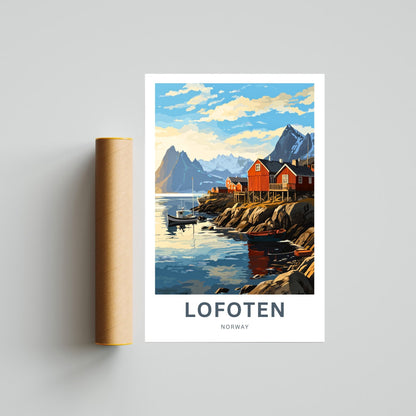 Lofoten Islands Travel Poster
