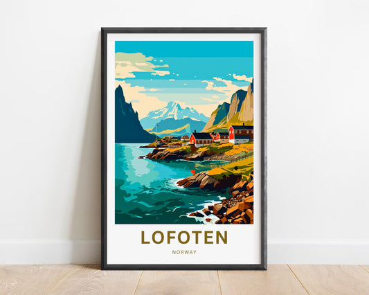 Lofoten Islands Travel Poster