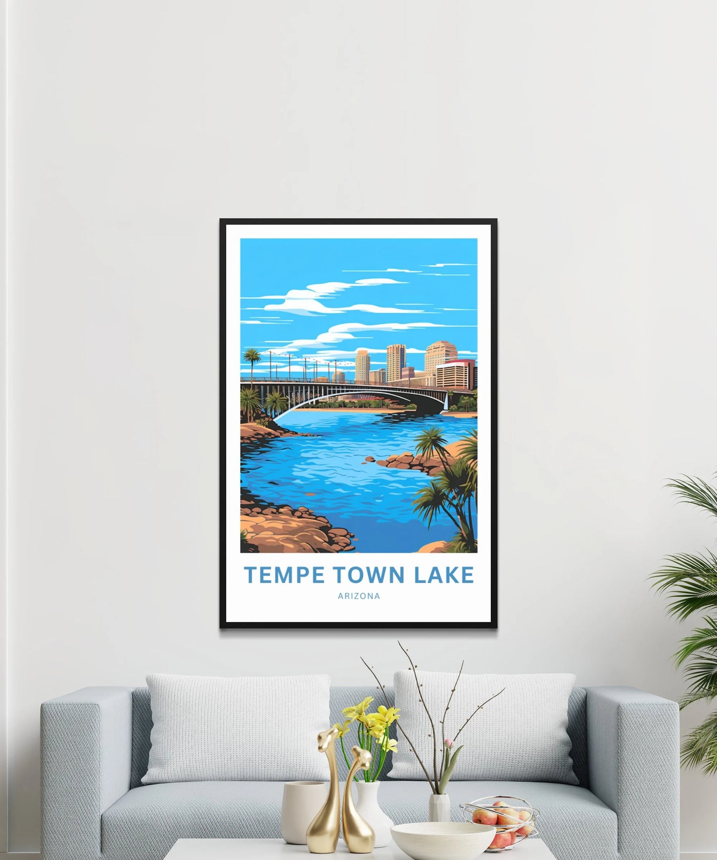 Tempe Town Lake Travel Poster