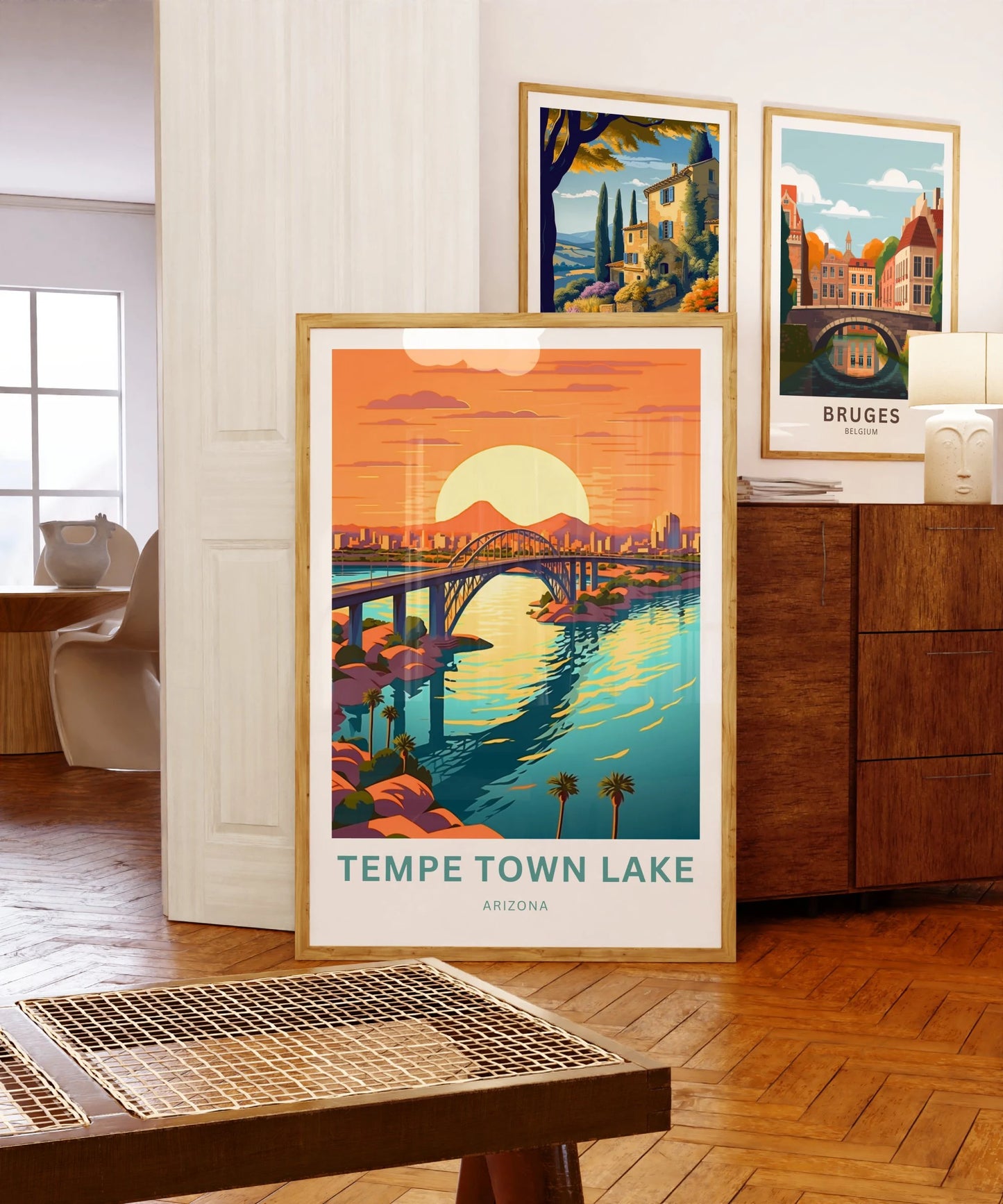 Tempe Town Lake Travel Poster