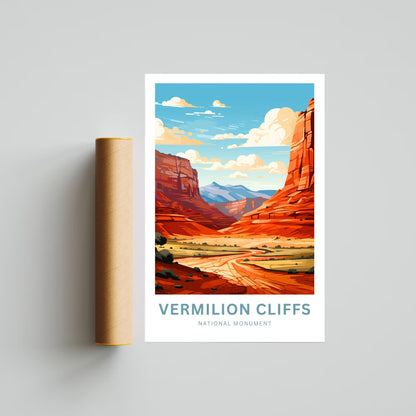 Vermilion Cliffs Travel Poster