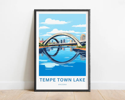 Tempe Town Lake Travel Poster