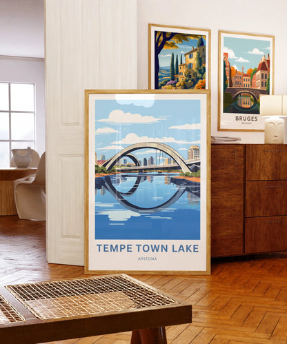 Tempe Town Lake Travel Poster