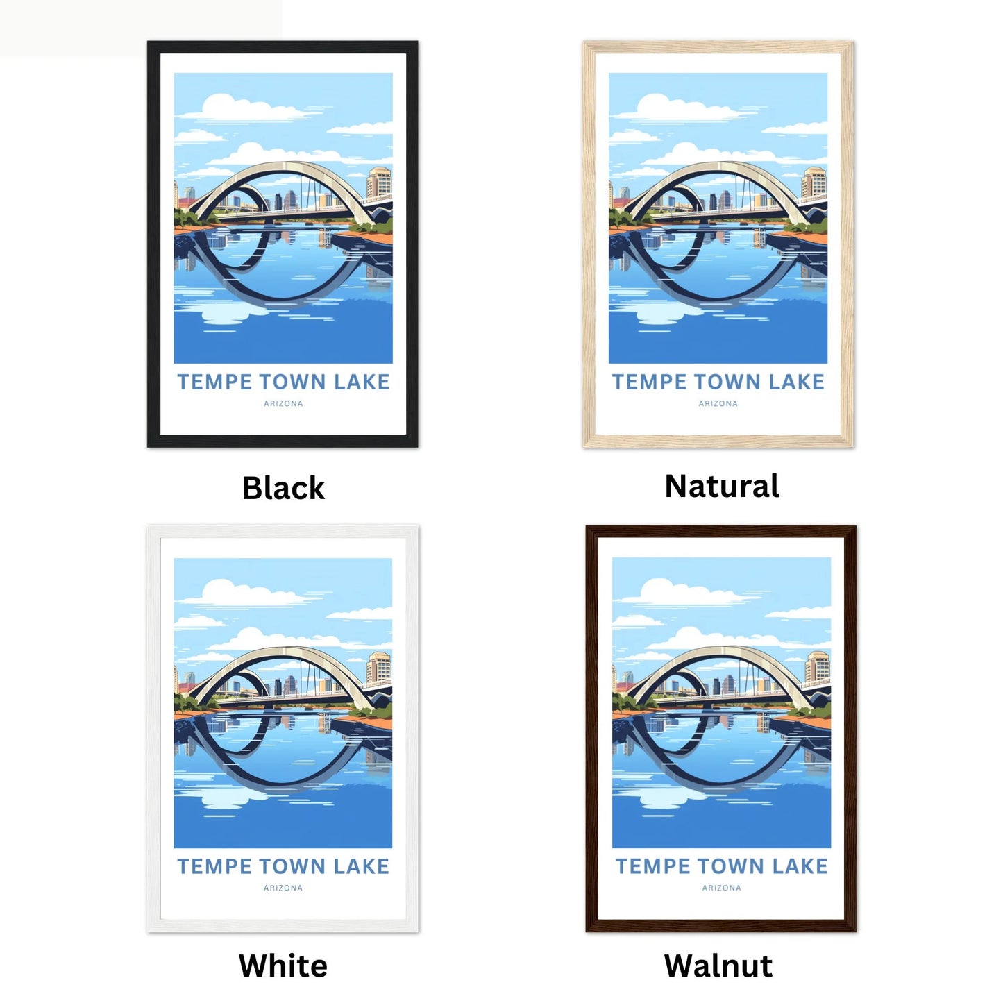 Tempe Town Lake Travel Poster