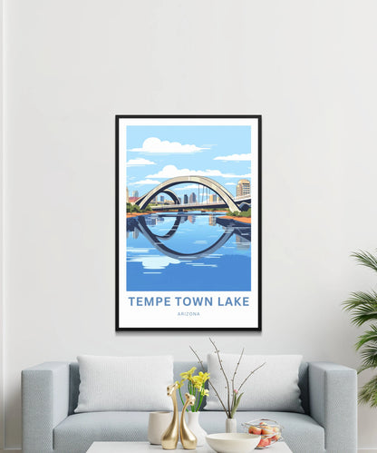 Tempe Town Lake Travel Poster