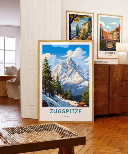 Zugspitze Travel Poster