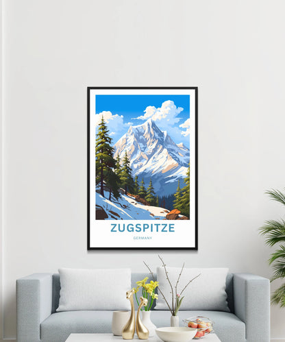 Zugspitze Travel Poster