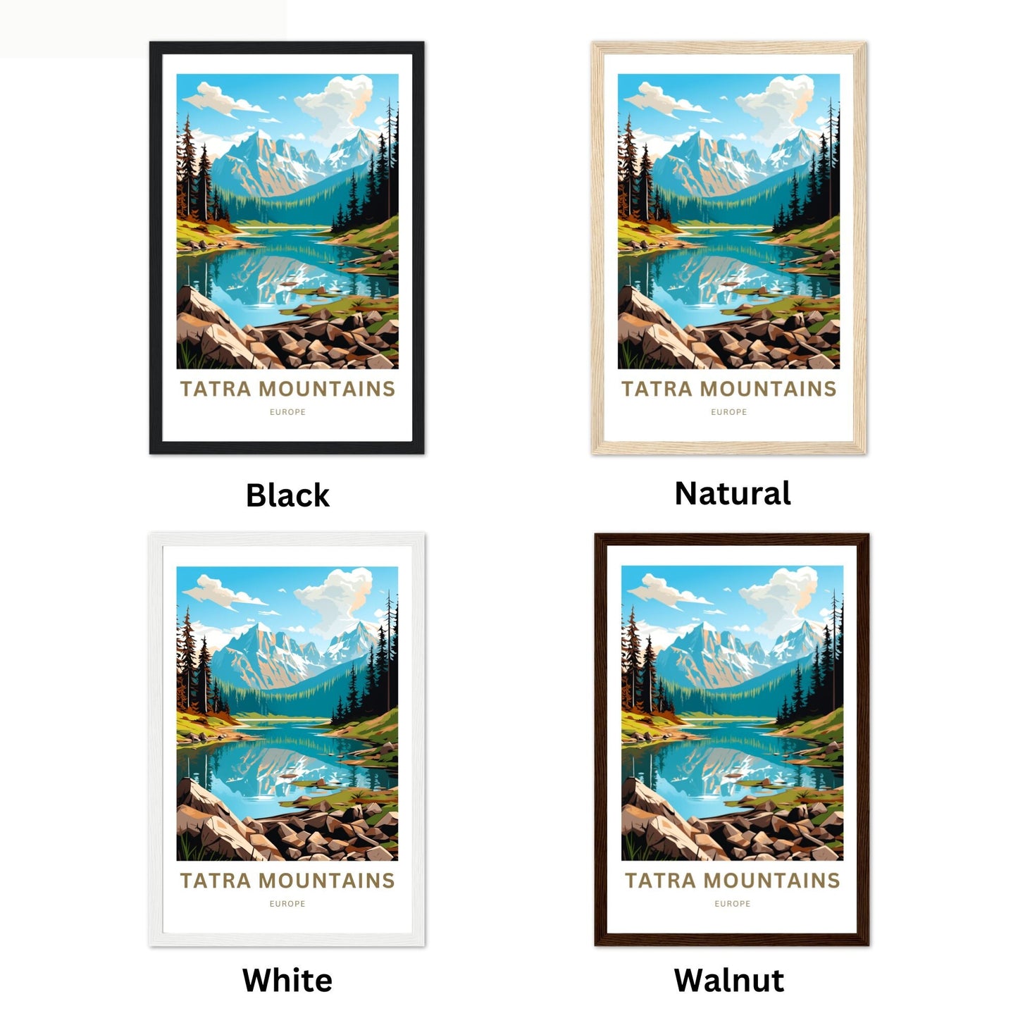 Tatra Mountains Travel Poster