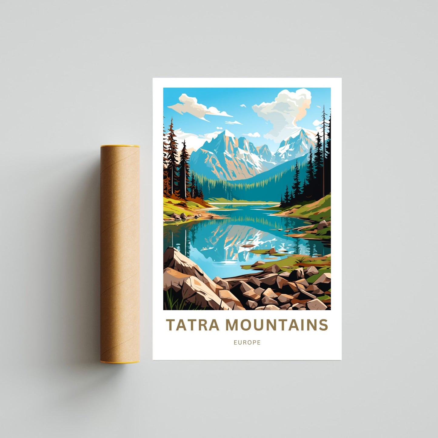 Tatra Mountains Travel Poster