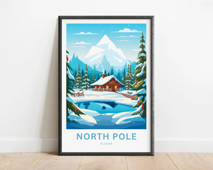 North Pole  Travel Poster