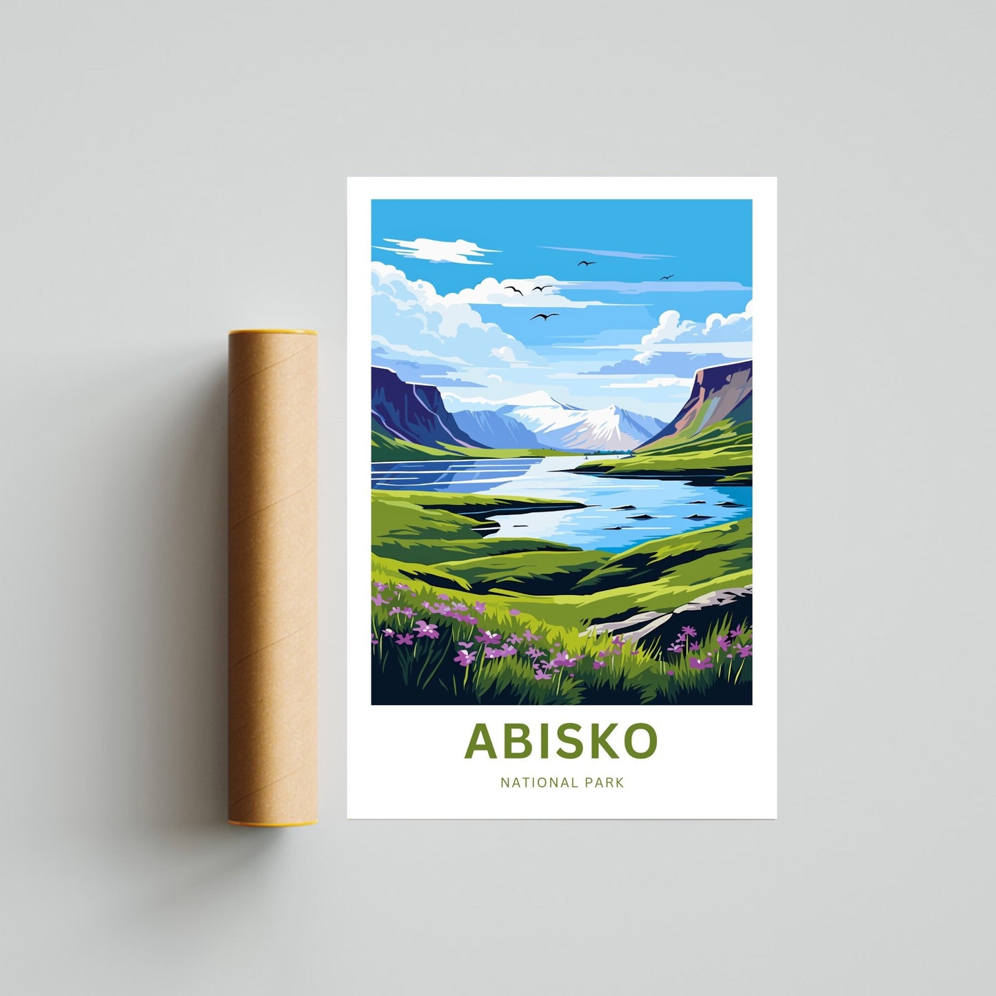 Abisko Travel Print - Adventure Awaits