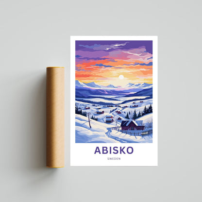 Abisko Travel Print - Tranquil Escape