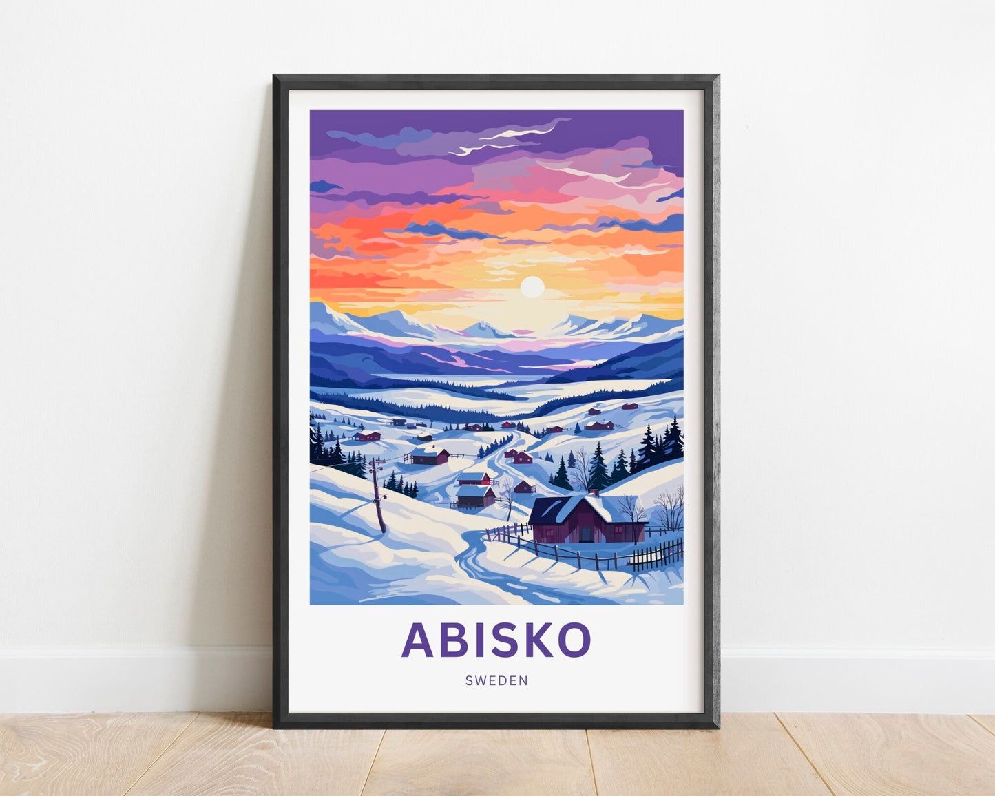 Abisko Travel Print - Tranquil Escape