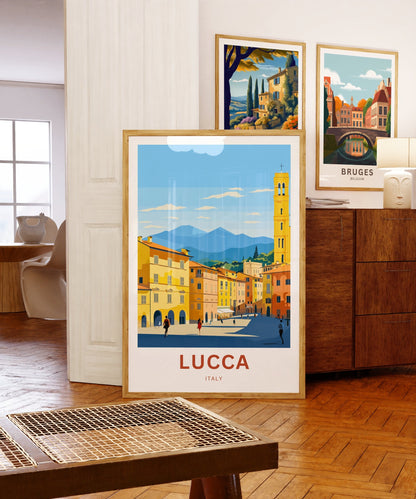 Lucca Travel Poster