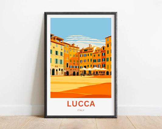 Lucca Travel Poster
