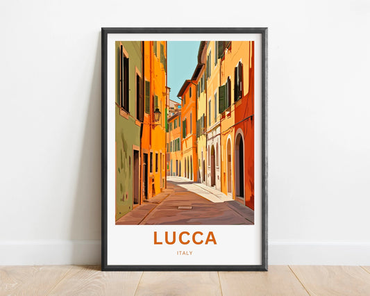Lucca Travel Poster