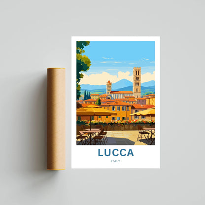 Lucca Travel Poster