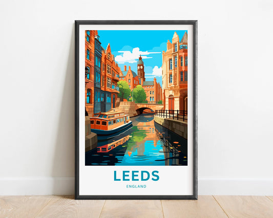 Leeds Travel Poster