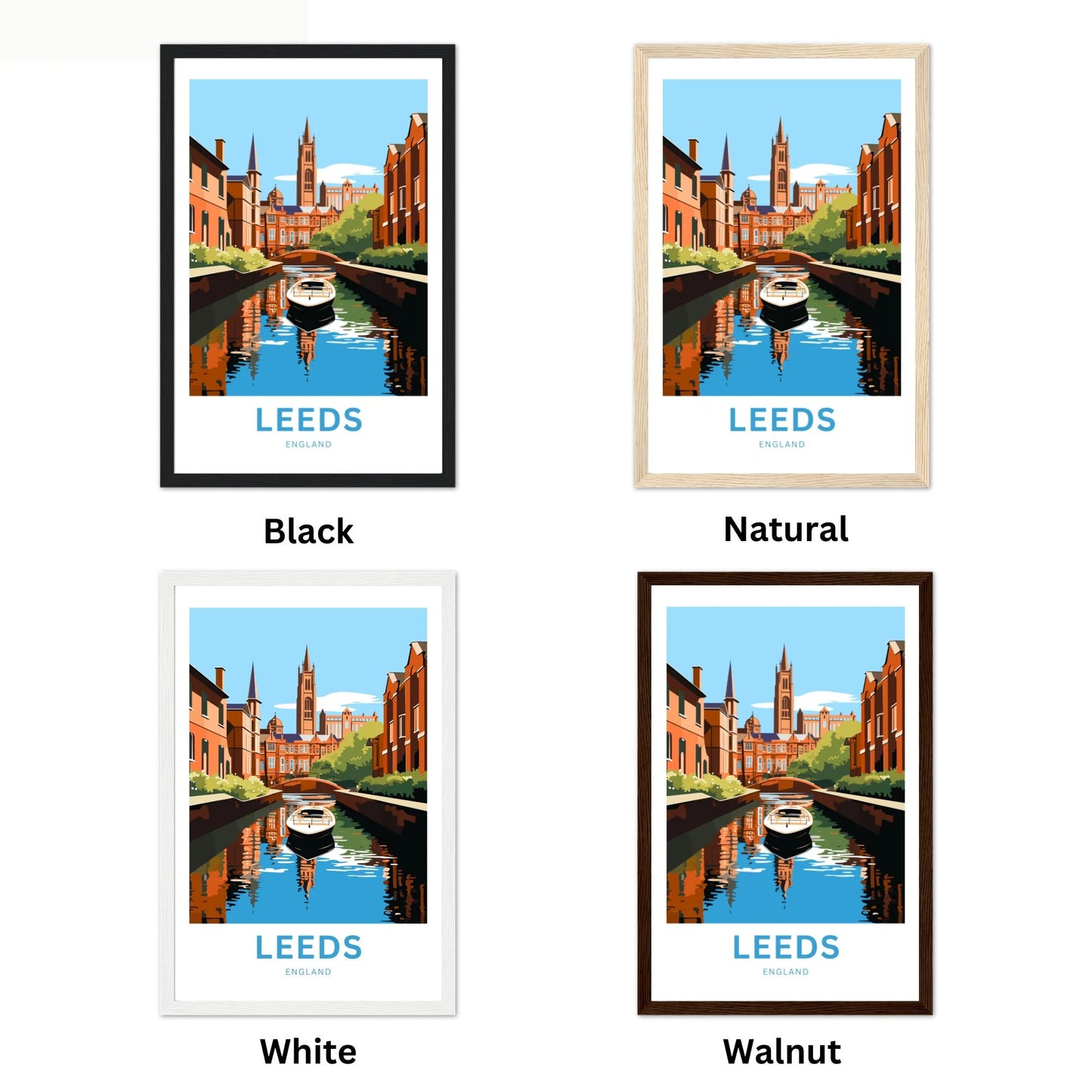 Leeds Travel Poster