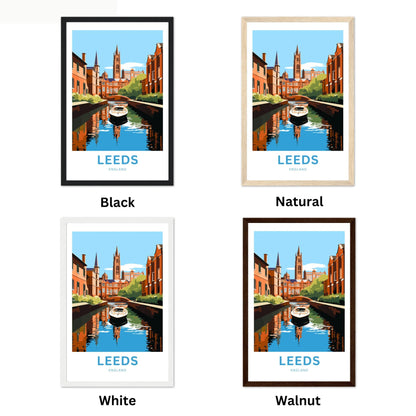 Leeds Travel Poster