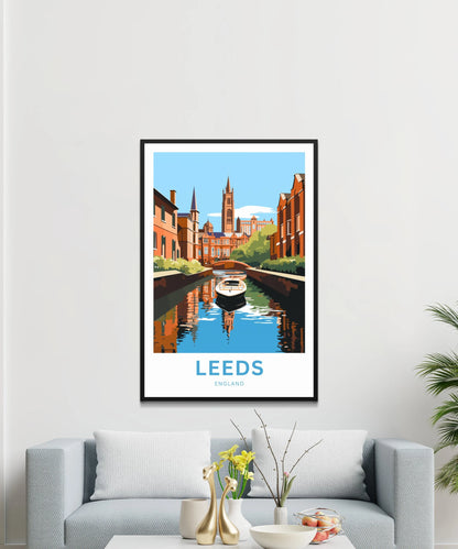 Leeds Travel Poster