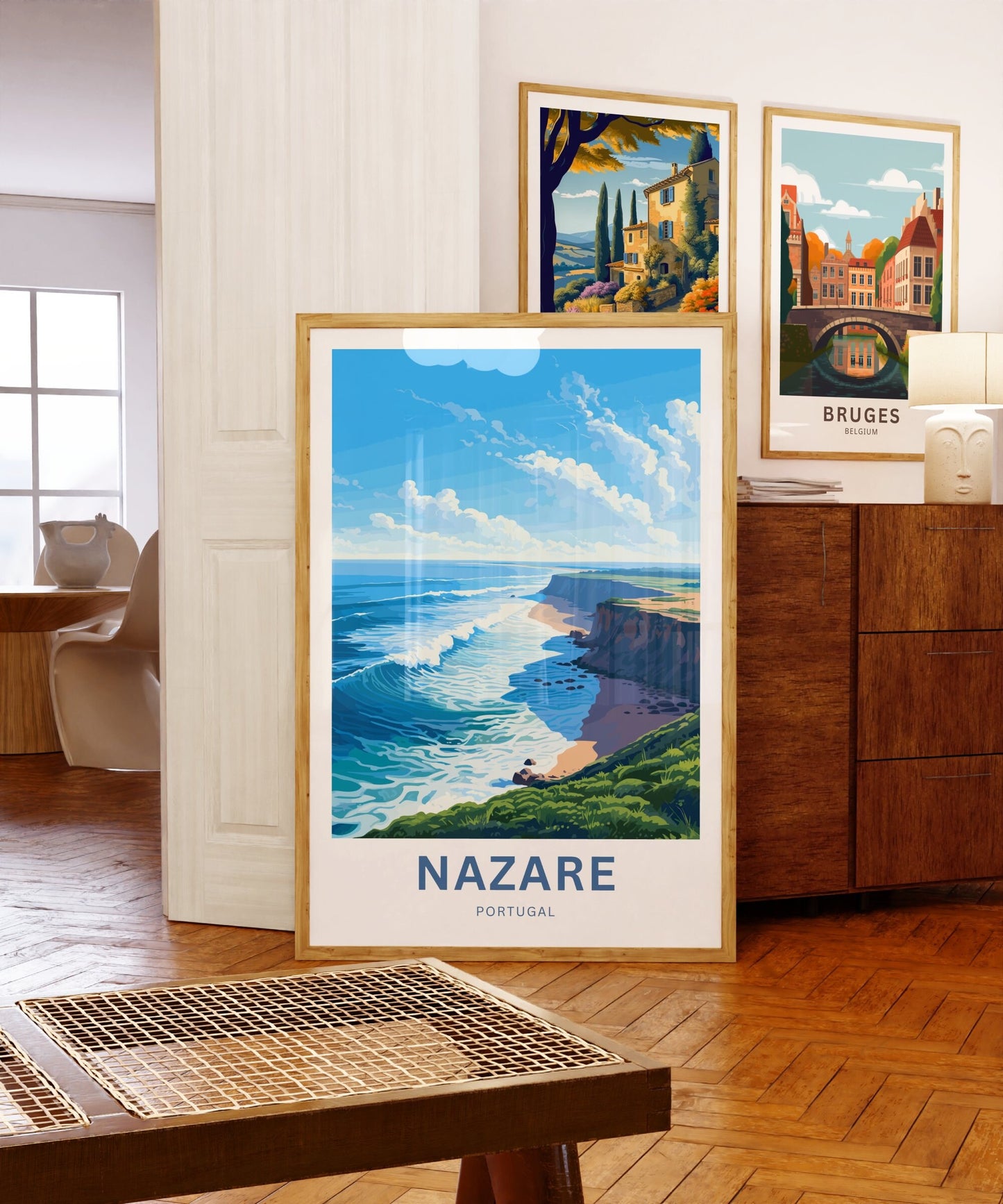 Nazare Travel Poster